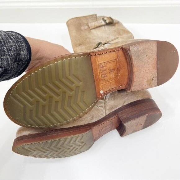 Frye Veronica Short Boots Leather Slip On Size 6 - Picture 6 of 7